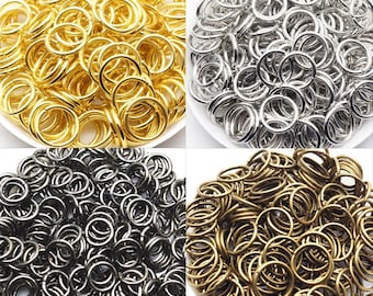 200pcs 6mm Open Clasp Jump Ring Connector Finding Charm,DIY Accessory Jewelry Making