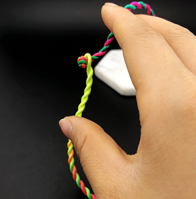 100pcs 20inches 3mm RainbowBlackRed Braided Silk Cord Necklace,For Pendant Charm,DIY Necklace