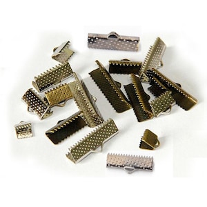 100pcs 6mm Fastner Long Teeth Flat Cord Clasp Finding Charm,DIY Accessory Jewelry Making