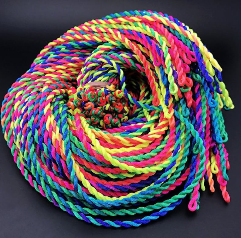 100pcs 20inches 3mm RainbowBlackRed Braided Silk Cord Necklace,For Pendant Charm,DIY Necklace