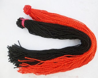 100pcs 20inches 2mm Black/Red Braided Silk Cord Necklace,For Pendant Charm,DIY Necklace