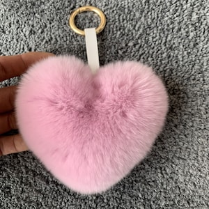 Heißer Verkauf 1 stücke 10mm x 15mm Rex Kaninchenfell Herz Liebe Echtpelz Ball, keychain, Pelz Taschen-anhänger Charme, Schmuck Verzierungen, DIY Zubehör
