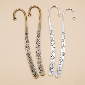 12pcs 117MM Antique Silver tone/Antique Bronze Filigree Bookmark Pendant Charm,DIY Accessory