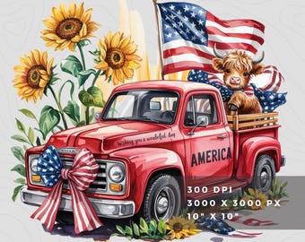 Conception de sublimation png de vache des montagnes du 4 juillet pour chemises, camion du 4 juillet, noeud de coquette, clipart vache et autocollants, téléchargement numérique