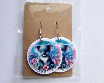 Koala Dangley Earrings