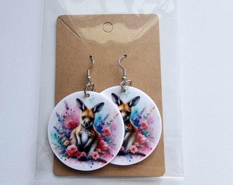 Kangaroo Joey Dangley Earrings