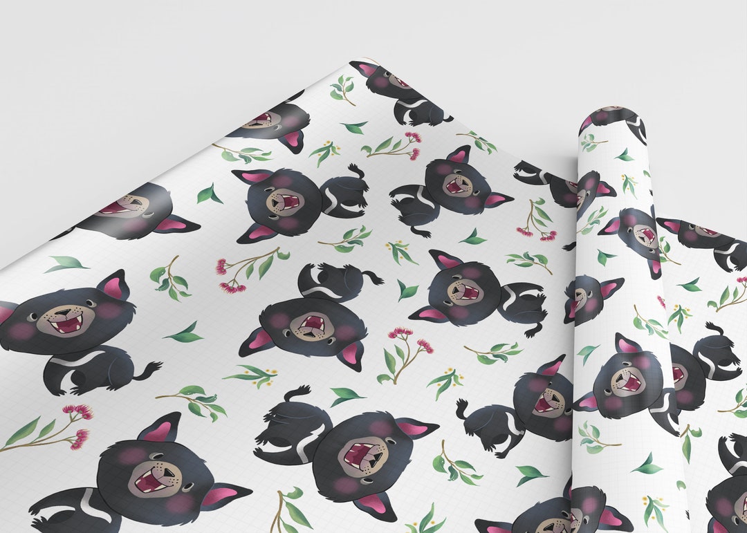 Tasmanian Devil Animal Seamless Pattern - Etsy