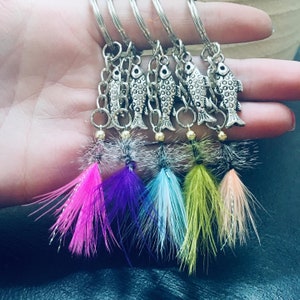 Hand Tied Wooly Bugger Keychains