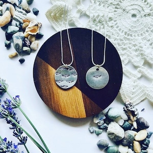 Handmade Imprint Stamped Trout Necklace