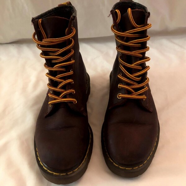 Rare Vintage Dr. Martens 1460 Boots.  Rose Red.  Size UK 4. Size EU 37.  US Womens Size 6.