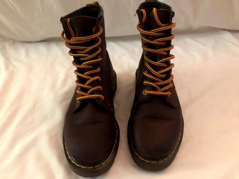 red dr martens size 5