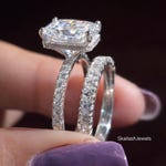 Moissanite Wedding Bands