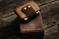 Wooden wallets product logo