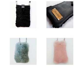 Mobile phone charger pouchsmall phone pouchmanicuremakeup.recycling crocheted hand upcycling