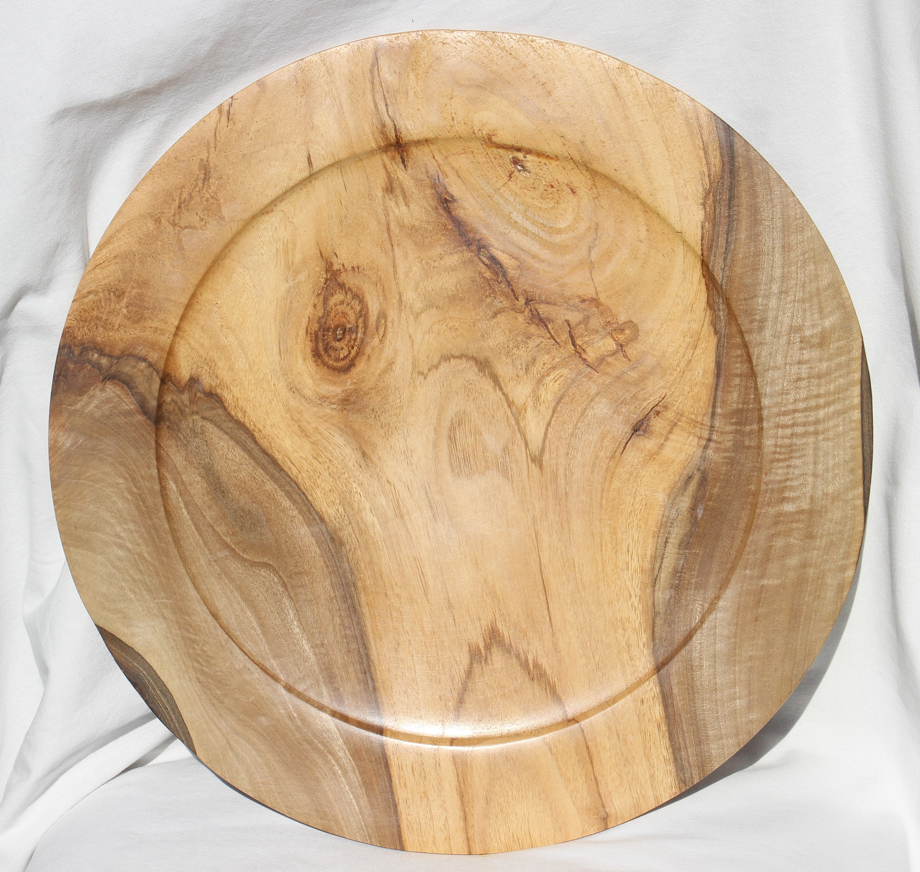 Extralarge dish of walnut. Decorative plate from a single Etsy