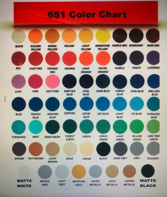 Jeep Wrangler Color Chart