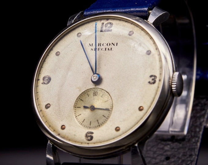 Vintage 1930s Rolex Marconi Men's Watch - Stainless Steel Case - Own A Piece of Rolex History!
