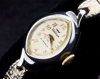 【ジャンク品扱い】 WALTHAM 17JEWELS パーツ Waltham 17 Jewels Shock Resistant Swiss Watch Beautiful