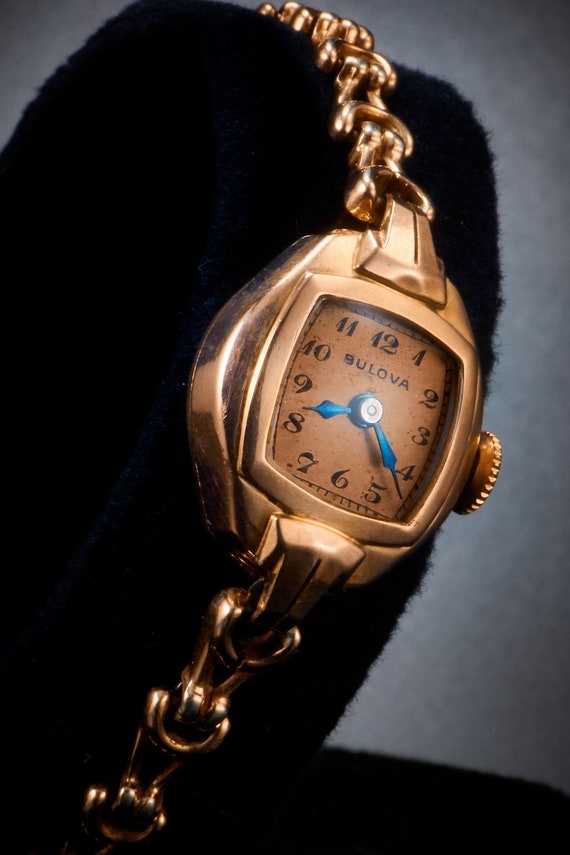 Elegant 1941 Bulova 14k Rolled Rose Gold Plate Mar