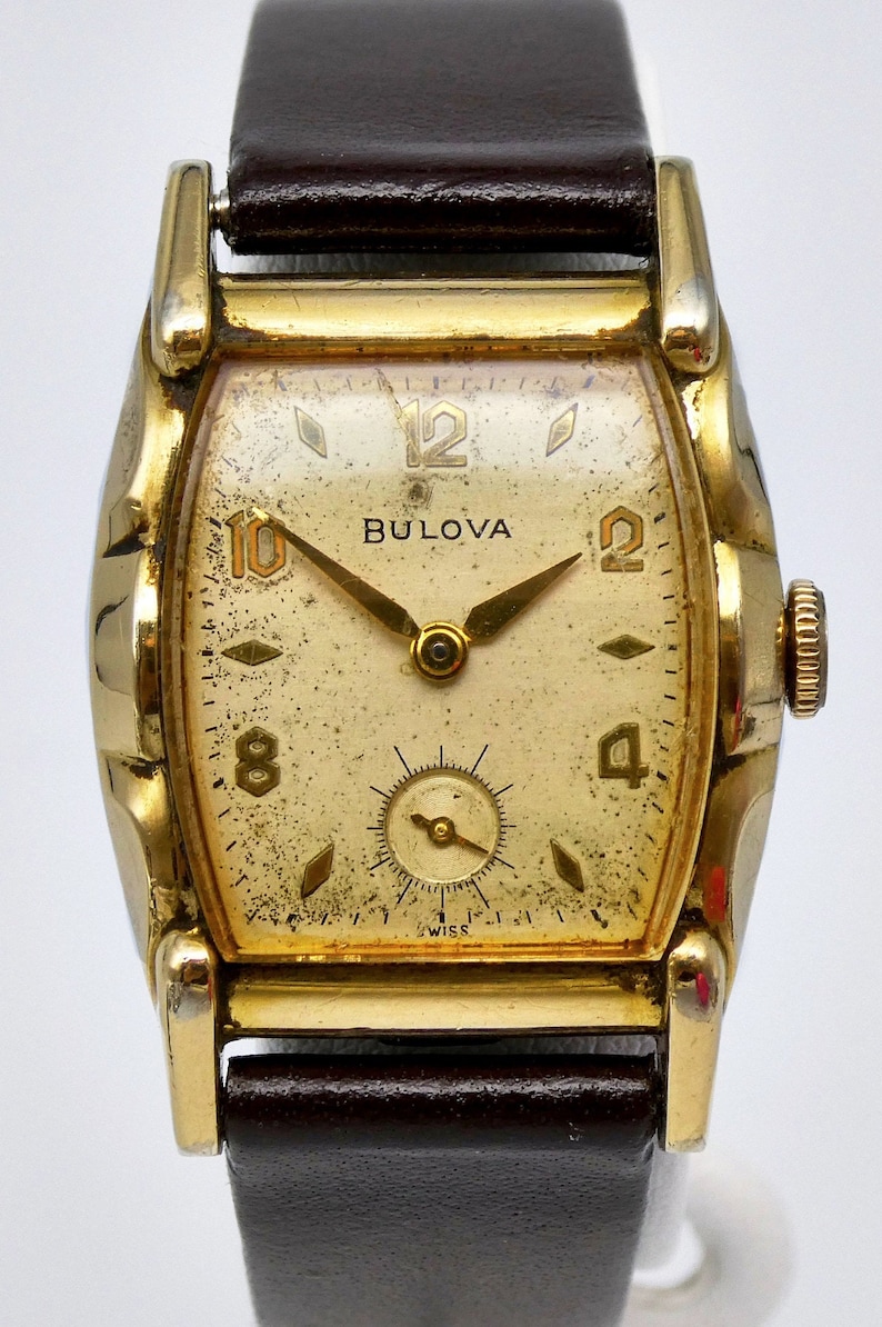 Mid-Century Modern Bulova Watch for Men or Ladies 1950s | Etsy
