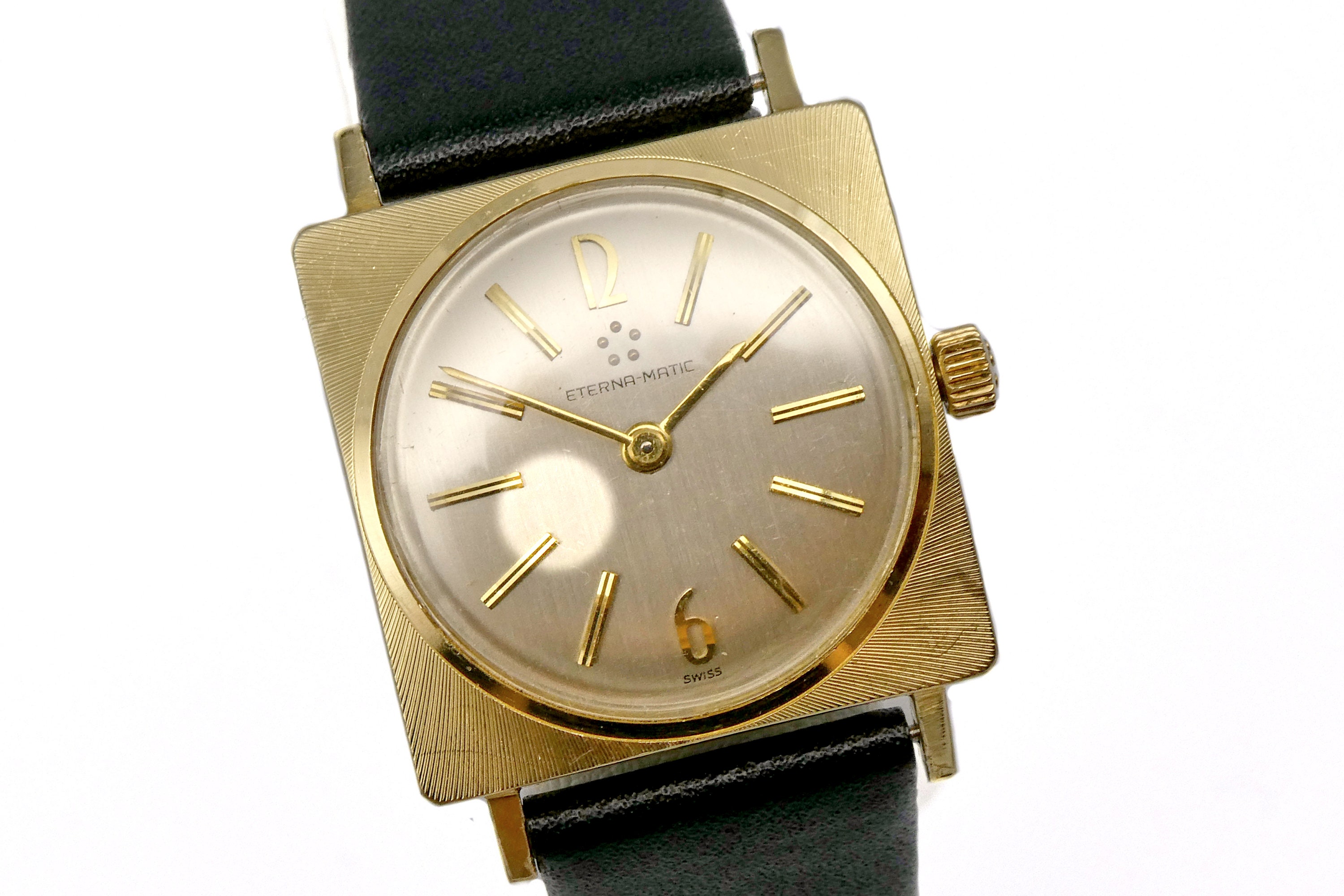 1940’s Eterna Matic Men’s Vintage Watch Solid 14k gold Vintage