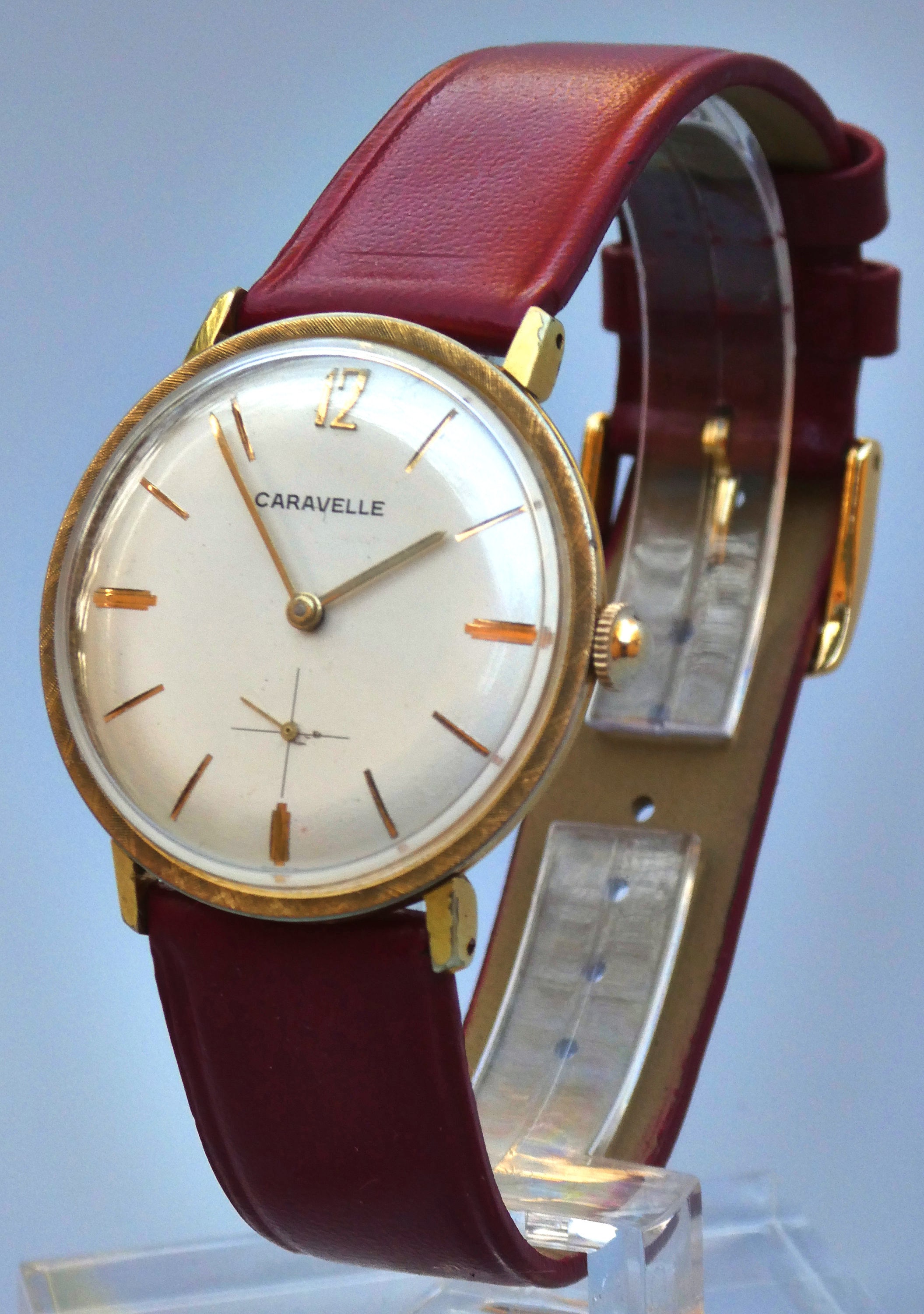 Vintage 1960s BULOVA Caravelle mens mechanical wristwatch - fully