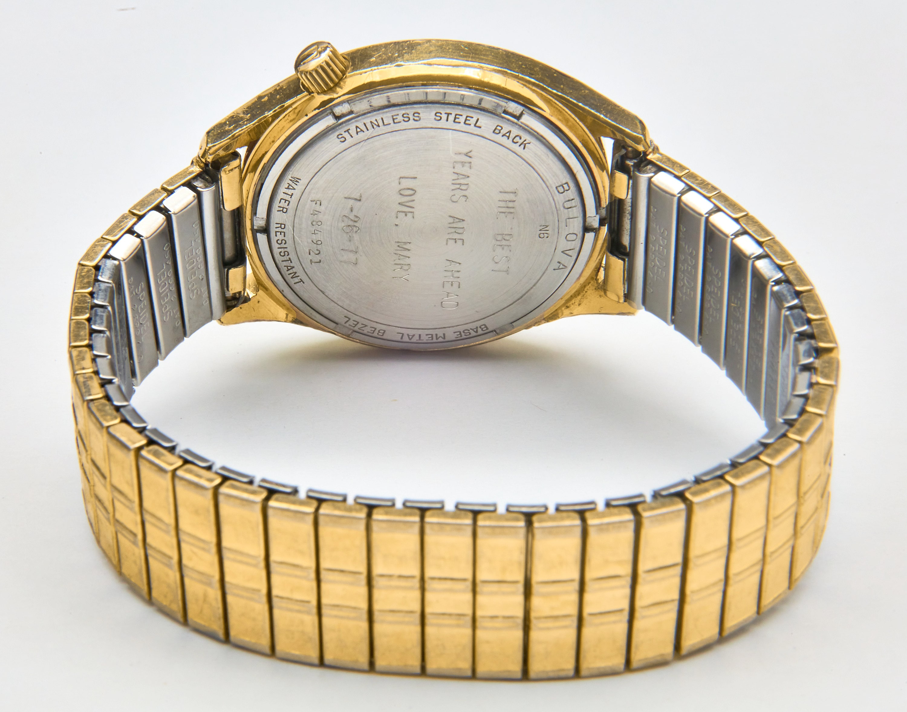 1976 Bulova Accutron Date 18k Gold Plated Unisex Tonneau Shaped Watch ...