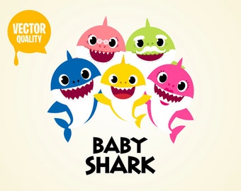 Baby shark svg | Etsy