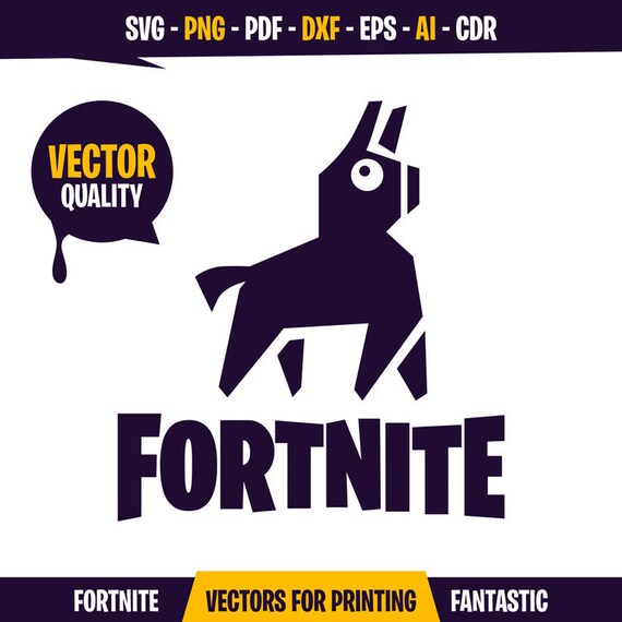 Download Fortnite Llama SVG PNG AI Editable colors Llama svg Files