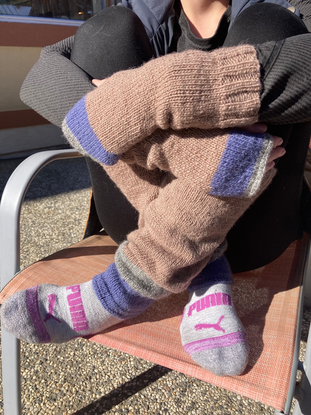 TO ORDER Wool Leg Warmers Knitted Wool Leg Warmers 100 Wool Foot