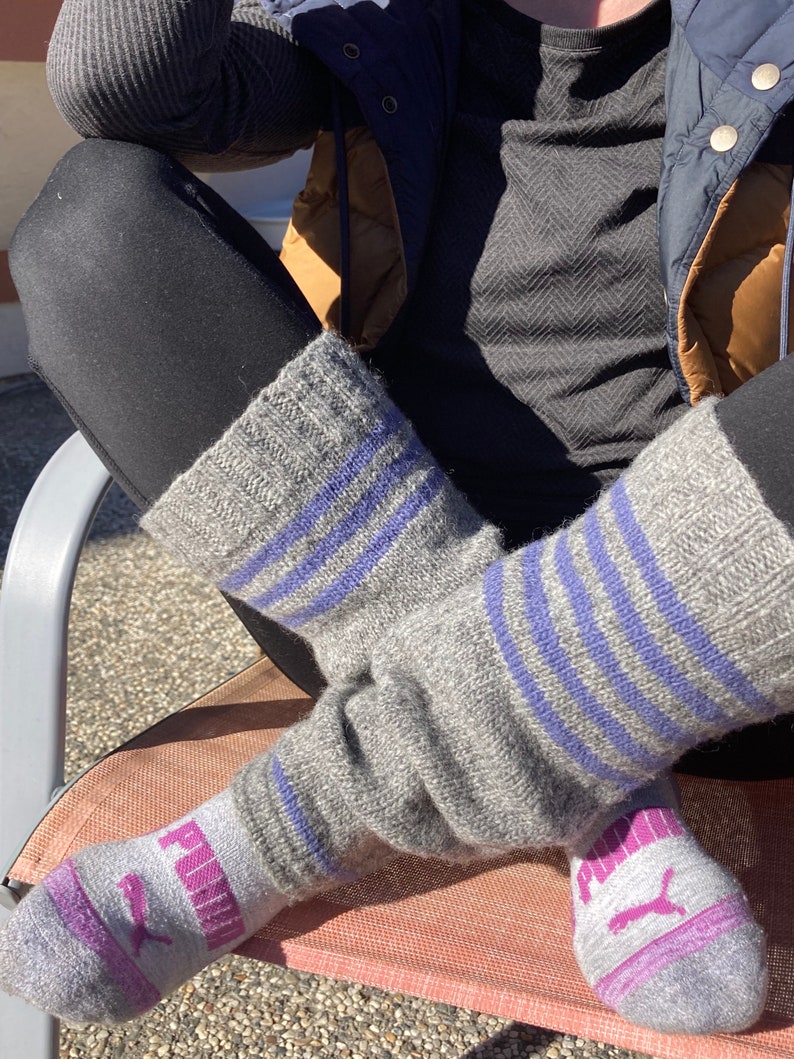TO ORDER Wool Leg Warmers Knitted Wool Leg Warmers 100 Wool Foot