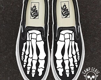 vans shoes on feet