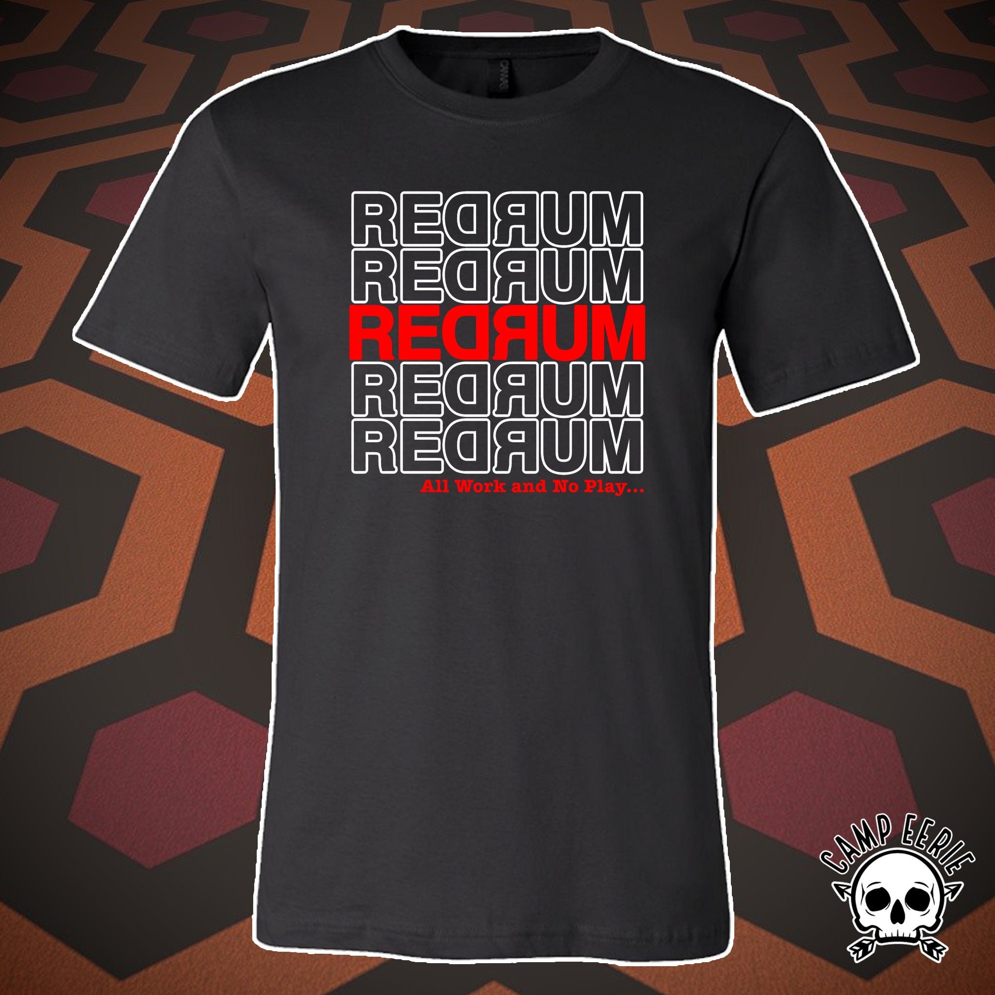 Redrum Dripping Shirt The Shining Movie Graphic Tee - Gildan 100% Cotton Multiple Colors Sizes