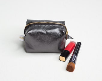 kleine Kosmetiktasche, Ledertasche, Taschenorganizer, handmade, beautycase, Geschenk