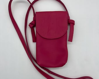 Cell phone case leather, small bag, crossbody bag, shoulder bag, shoulder bag handbag with leather strap