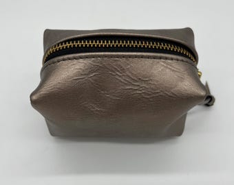kleine Kosmetiktasche, Ledertasche, Taschenorganizer, handmade, beautycase, Geschenk