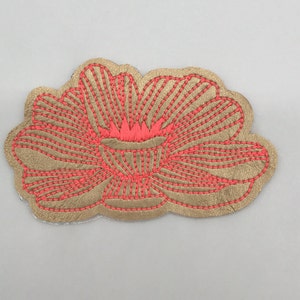 Parche para planchar o coser, parche de flores o parche termoadhesivo para ropa o textiles, parche de flores