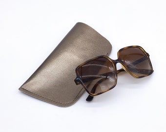 Sunglasses case made of genuine leather, handmade, glasses case made of leather, leather case for glasses, glasses case, glasses bag, handcrafted