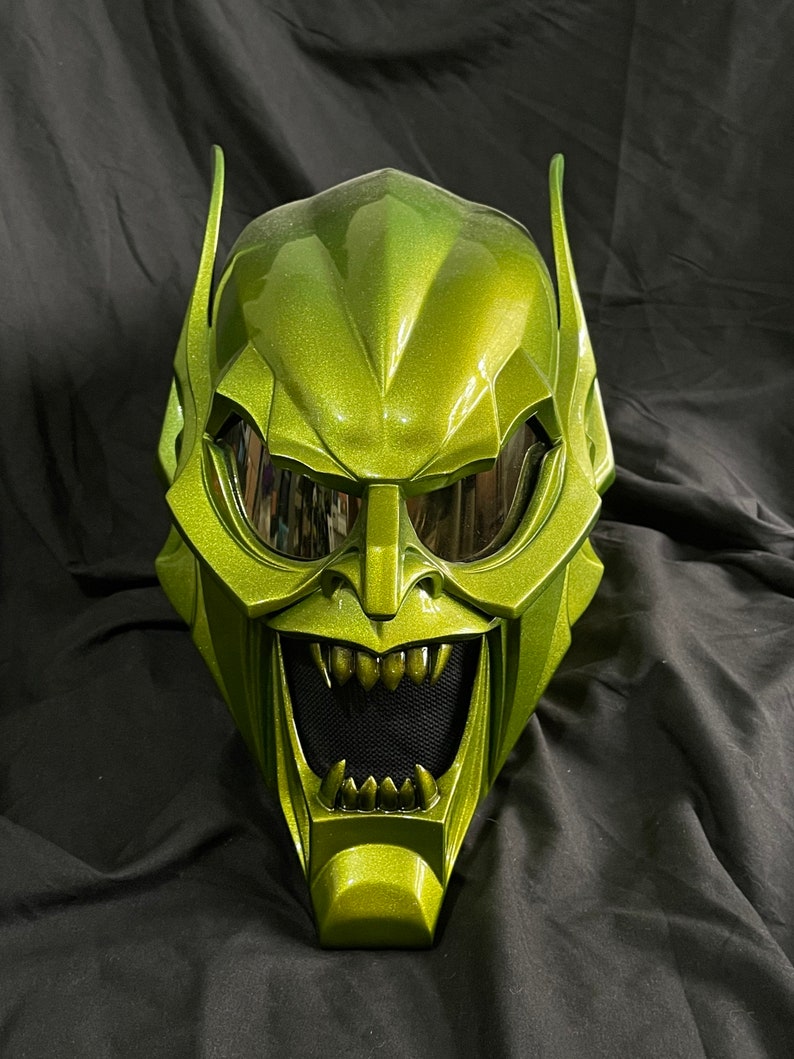 Green Goblin Mask / Helmet Cosplay Costume Props Spiderman Etsy