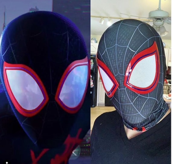 Mask Faceshell Miles Morales Spiderman Into Spiderverse 