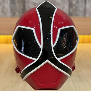 Power Rangers red Samurai helmet / red Samurai Sentai Shinkenger helmet