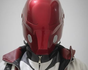 Red hood Arkham knight Helmet Mask Jason Todd Halloween Costume props