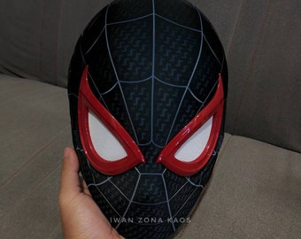 miles morales ps5 shell and lenses with fabric mask