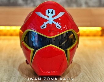 Power Rangers Super Megaforce / Gokai Red Red Helmet - Etsy