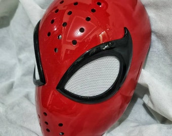 Maschera 3D Spider-Man Tobey Maguire Per Cosplay - Scala 1:1 Con Faceshell In Acciaio E Lenti