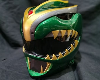 Green ranger sentries bat in the sun custom  helmet
