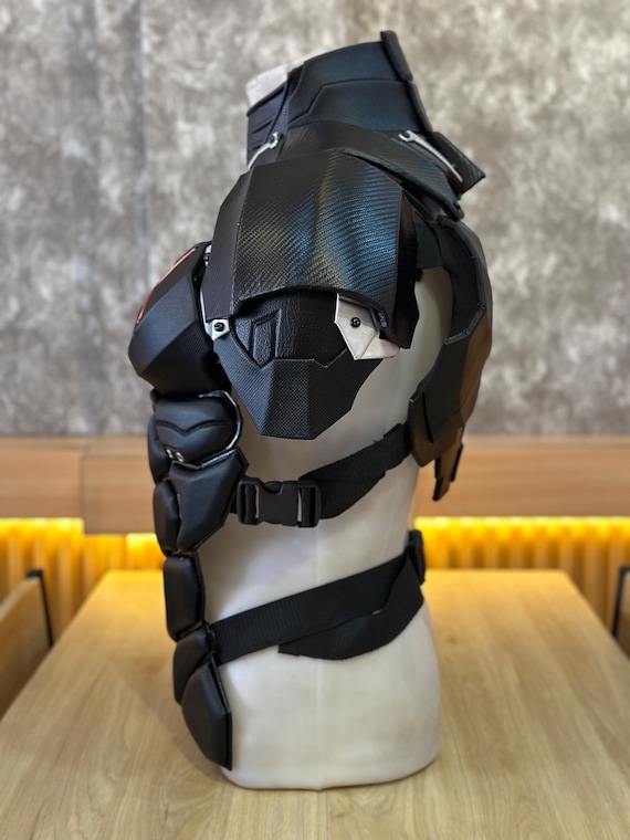 ボディアーマー＆ショルダーレッド×胸部＆胴体コスプレ/カスタム