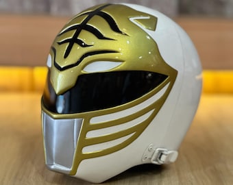 White ranger mmpr helmet (free shipping)