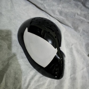Symbiote Spiderman / black spider faceshell and lenses