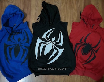 Custom vest Hoodie scarlet Spiderman